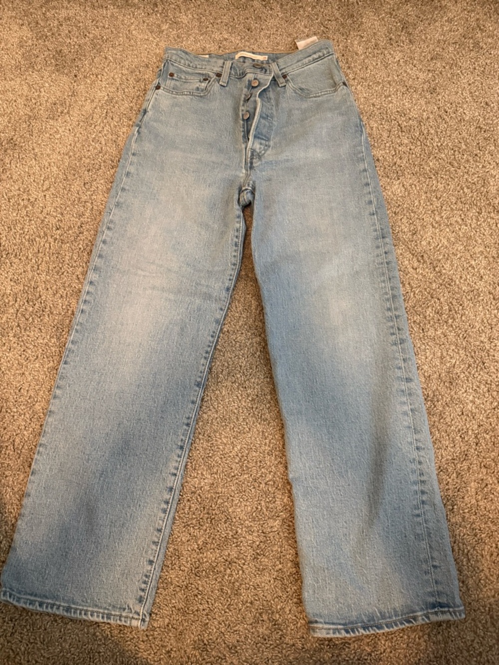 Light Blue Levi’s Strauss  ribcage straight
